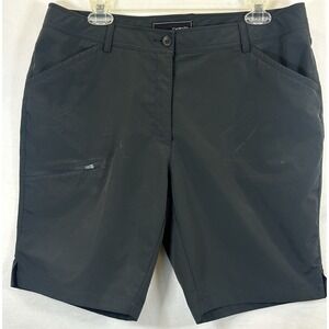 oobe Womens Black Shorts Size 12 Bermuda Chino Light Weight Quick Dry Outdoor